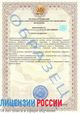 Образец сертификата соответствия (приложение) Нижневартовск Сертификат ISO 27001